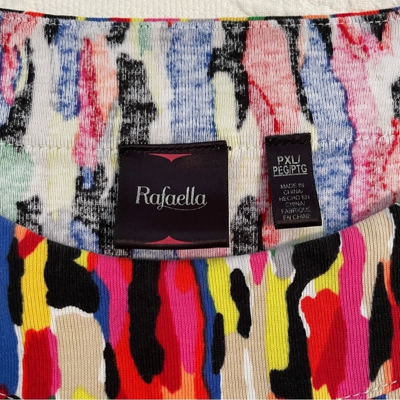 Rafaella Graphic Tee in Yellow and Red Relaxed Fit - Picture 3 of 6